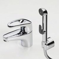 Oras Safira смеситель для раковины с гигиеническим душем 1012F