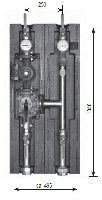 Meibes MEI66548EA насосная группа FL-MK без насоса с трехход. смесит.