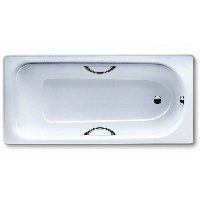 Kaldewei Advantage Saniform Plus Star 337 Ванна стальная 180х80см, белая+отв.под ручки+anti-slip
