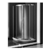 Ideal Standart Tipica сегментное ограждение 90*90*185, серебристый профиль, матовое стекло T2332YB