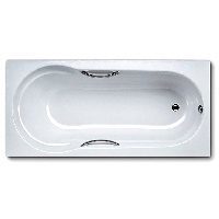 Kaldewei Ambiente Aquamarin Star 281 Ванна стальная 180х80см, белая+отв.под ручки+anti-slip