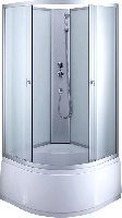 Niagara NG-2308 BK душевая кабина без крышки 900x900x2050