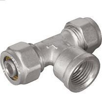 TIEMME тройник обжимной  20х1/2х20 ВР  1600049