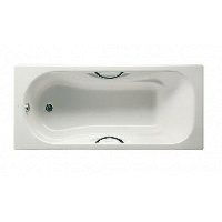 Roca Malibu чугунная ванна с противоскользящим покрытием 160х75см (23107000R)