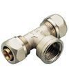 TIEMME тройник с внутренней резьбой 22x1/2Fx22 никель