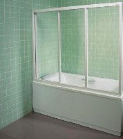 Ravak Supernova AVDP3-120 Шторка для ванны  белая+Грапе. (40VG0102ZG)