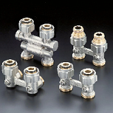OVENTROP Multiflex F CEW-запорно-присоединительный, угловой 3/4