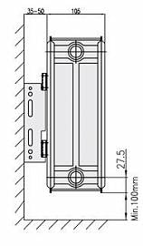 Стальной панельный радиатор Copa 22 (300х500)