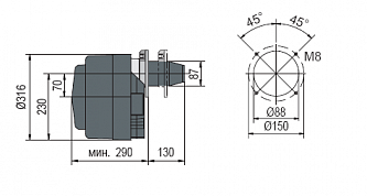 Giersch R1-V Дизельная горелка+блок управления DKW 972 (11-36-40 158)