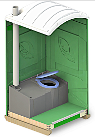 Туалетная кабина Биоэкология ЭкоЛайт Эталон Тип 1