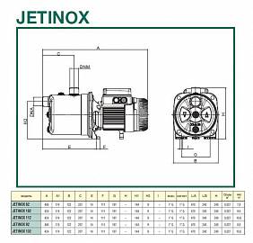 Dab JETINOX 82 M центробежный насос 60168070H