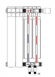 Биметаллический радиатор Rifar B350 (1 секция)