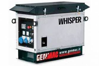 GENMAC Whisper 10100 KE Бензиновый генератор в шумозащитном кожухе