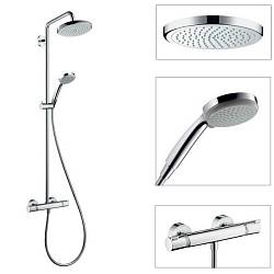 Душевая стойка Hansgrohe Croma 220 Showerpipe 27223000 с термостатом
