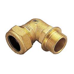 TIEMME угольник с наружной резьбой 10x1/2F, обжим