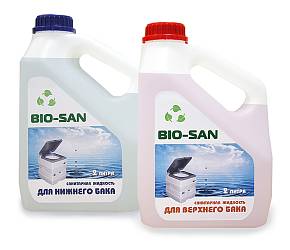 Bio-San Набор санитарных жидкостей по 2 литра 1+1
