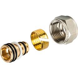 STOUT Фитинг компрессионный для труб PEX-AL-PEX 16х2,0х1/2 SFC-0022-001620