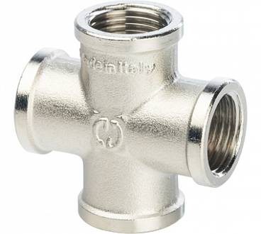 STOUT Крестовина ВВ никелированная 1/2 SFT-0031-000012