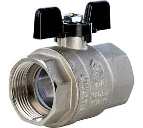 STOUT Кран шаровой полнопроходной,ВР/ВР, ручка бабочка 1 1/4 SVB-0002-000032