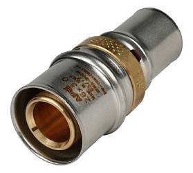STOUT Муфта соединительная переходная 26х20 для металлопл.труб пресс SFP-0004-002620 