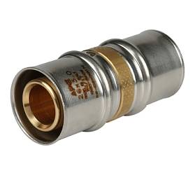 STOUT Муфта соединительная равнопроходная 26х26 для металлопл.труб пресс SFP-0003-002626 