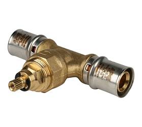 STOUT Вентиль с хромированной ручкой 20х20 для металлопл.труб пресс SFP-0014-002020