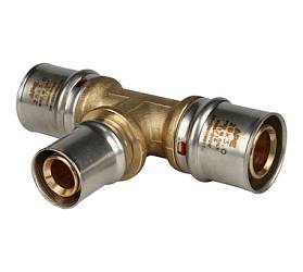 STOUT  Тройник переходной 26х20х26 для металлопл.труб пресс SFP-0005-262026