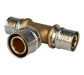 STOUT Тройник переходной 26х32х26 для металлопл.труб пресс  SFP-0005-263226