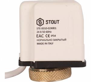 STOUT Сервопривод для смесительных клапанов с датчиком для фикс. регулировки SVM-0025-230017