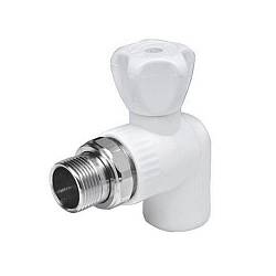 Pro Aqua PPR Шаровой кран резьба/сварка,угловой, для радиатора 20х1/2 PA42108