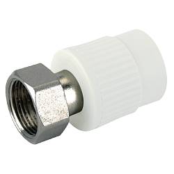Pro Aqua PPR Соединитель комбинированный, с накидной гайкой Ду 20х1/2 PA29008