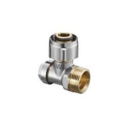 Oventrop Combi 3 запорно-присоед. угл. 3/4НГx3/4ВР. Арт 1016569
