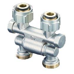 Oventrop Multiflex F ZB-запорно-присоед. поворотный, 3/4
