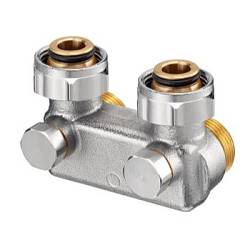 Oventrop перепускной узел, межтруб. расст. 50мм, 3/4НГx3/4НР,Арт 1016462