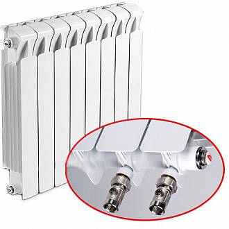 Rifar MONOLIT Ventil 500х4 Радиатор биметаллический (нижн.подв.)