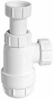 McAlpine Сифон бутылочный (1 1/2''х40мм) без выпуска MRSK2-NW