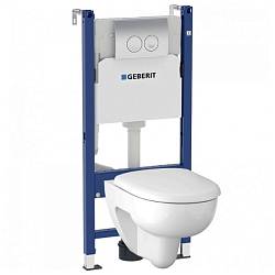 Geberit Renova 500.124.21.R Унитаз с инсталляцией подвесной, с горизон. выпуском