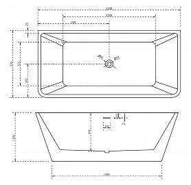 ABBER AB9212-1.7. акриловая ванна 1700x800