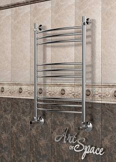 ArtofSpace Полотенцесушитель Artico без полки 300 x 800 Хром, 4 торца внешняя резьба 1
