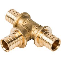 STOUT Тройник равнопроходный 25x25x25 для труб из сшитого полиэтилена аксиальный SFA-0013-000025 