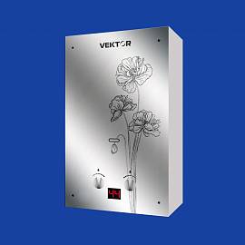 VEKTOR 10 G (черный цветок) водонагреватель газовый