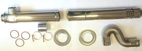 Rinnai Коаксиальный дымоход с S-образным отводом D75/100mm слайдер 498900079