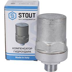 STOUT Компенсатор гидроудара, нар.р., 1/2