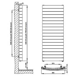 RIFAR CONVEX 500 18 секций радиатор биметаллический вертикальный