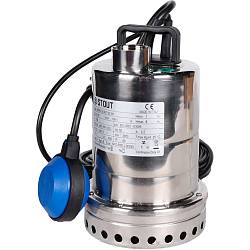 STOUT Насос дренажный с поплавком, кабель 10 м, 230V, Q=150 л/мин, H=8 м SPD-0001-200250