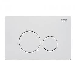 ABBER AC0121MW Кнопка смыва белая матовая