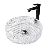 ABBER Glas AK2301 Раковина накладная стеклянная прозрачная