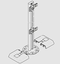 Buderus Кронштейн напольный тип KHC470 BH 500-600/120 без крепежа к полу тип 10/11