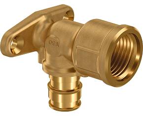 Водорозетка Smart Aqua латунная для труб PE-Xa 16-Rp1/2