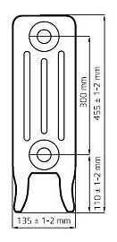 РАДИМАКС Чугунный радиатор DERBY 300 (1секция)